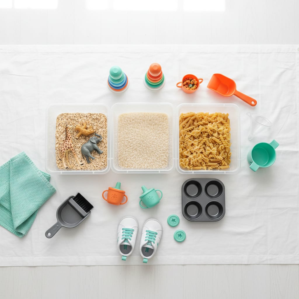 15 Toddler Sensory Bin Ideas From the Pantry